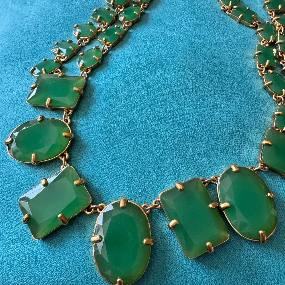 Kate Spade Green and Gold Necklace - Picture 2 of 5